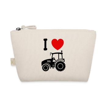 i love tractor - Bio-Täschchen - Natur - Vorne