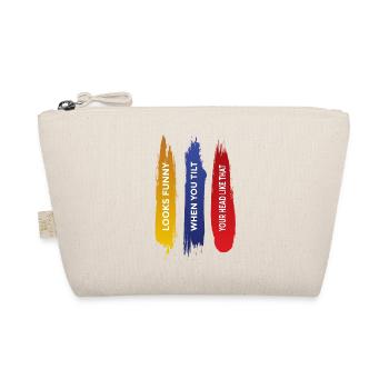 Looks funny when you tilt our head - Organic Pouch - nature - Front