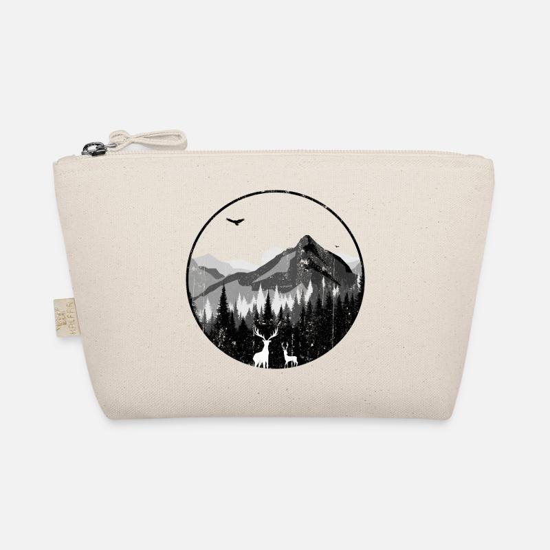 Mountain Dawn Deer Silhouettes Organic Pouch