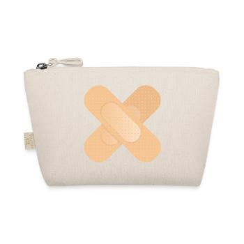 crossed sticking plaster as a design element - Organic Pouch - nature - Front