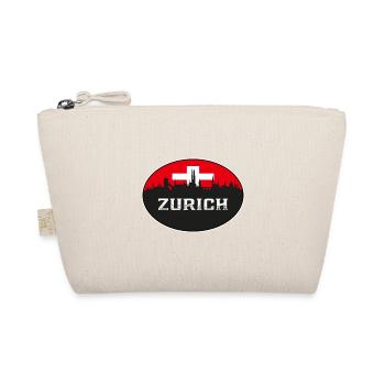 Zurich Suisse Skyline Silhouette Drapeau suisse T - Trousse biologique - nature - Devant