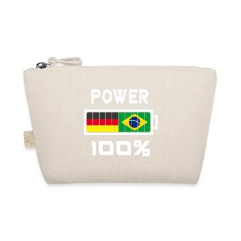 Deutschland und Brasilien Power 100% - Bio-Täschchen - Natur - Vorne
