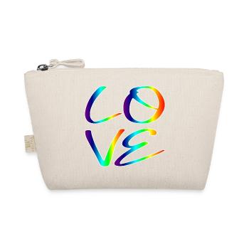 GLEICHHEIT LIEBE RESPEKT - REGENBOGEN LGBTQ - Bio-Täschchen - Natur - Vorne