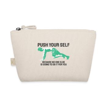 Funny Gym Motivational Quote Lettering Typography - Organic Pouch - nature - Front