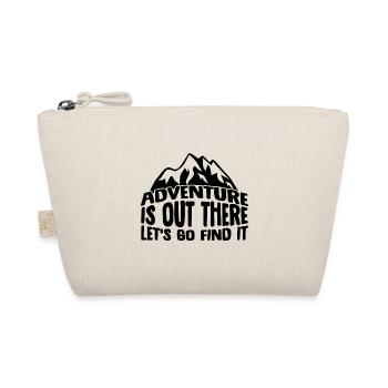 Lustige Camping Zitate, Abenteuer ist da draußen lassen Sie uns - Bio-Täschchen - Natur - Vorne
