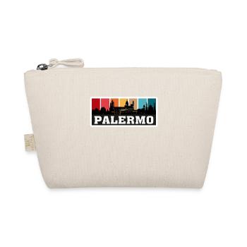 Palerme Italie Voyage Souvenir Skyline Silhouette I - Trousse biologique - nature - Devant