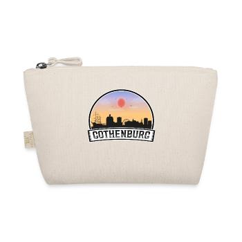 Göteborg Schweden Skyline Vintage Sonnenuntergang Reisen So - Bio-Täschchen - Natur - Vorne