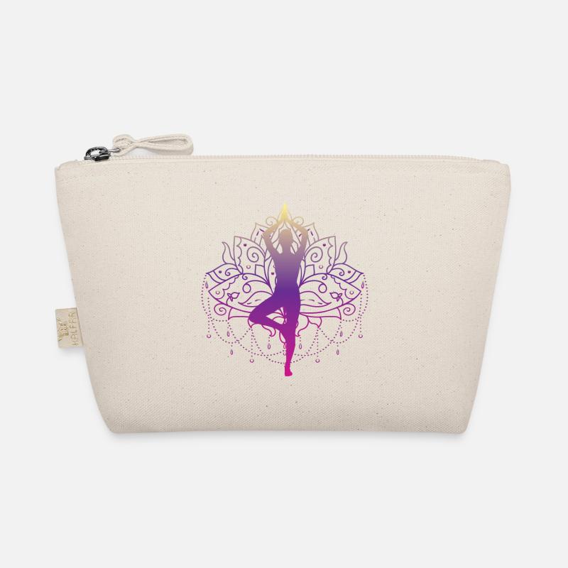 Yoga Baum Zen Mandala Meditation Namaste Geschenk - Bio-Täschchen - Natur