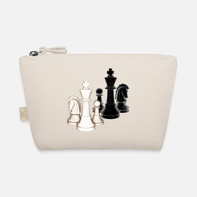 Échecs, pièces d’échecs, blanc, noir Trousse biologique