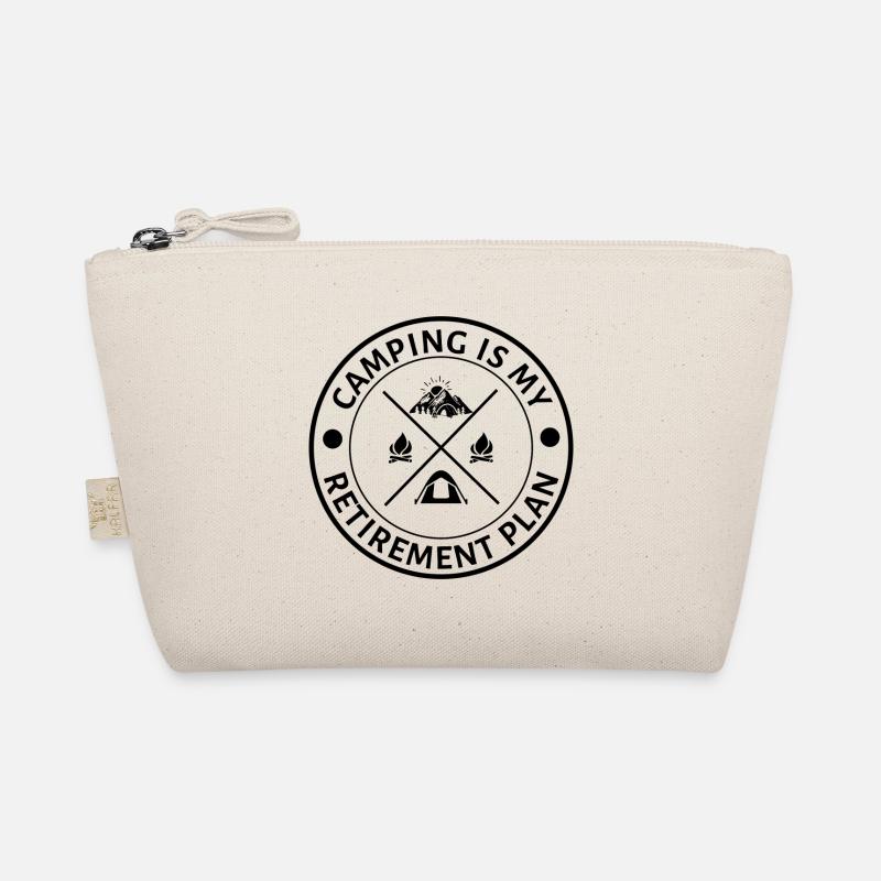 Camping is my retirement plan Funny camper saying Organic Pouch