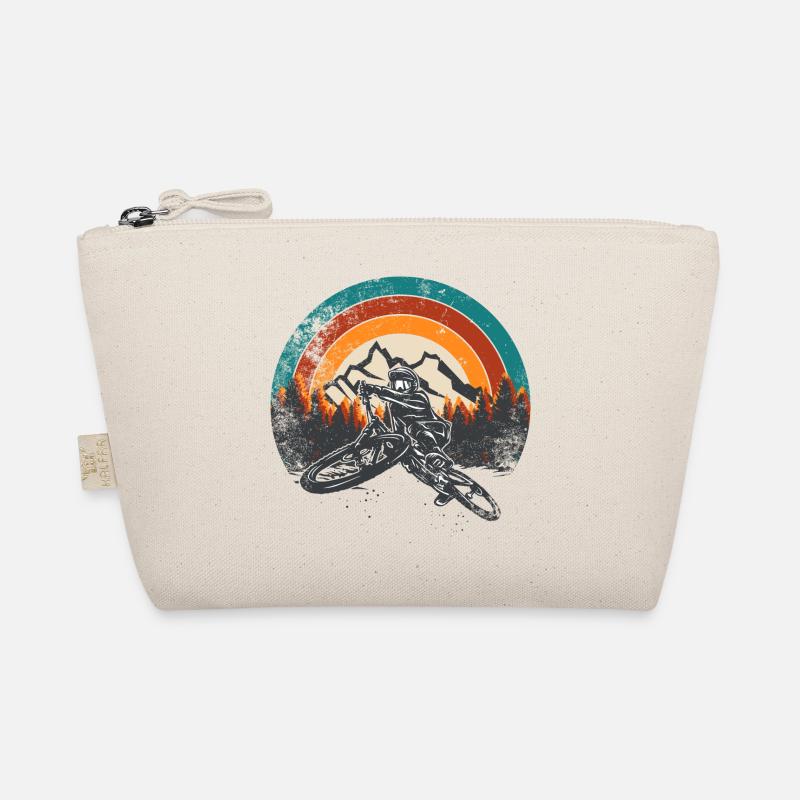 Coucher de soleil en VTT Retro Mountain Trousse biologique