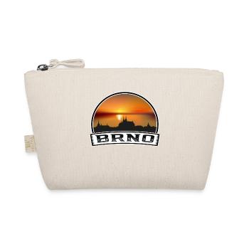 Brno Czechia Skyline Vintage Sunset Travel Souveni - Organic Pouch - nature - Front