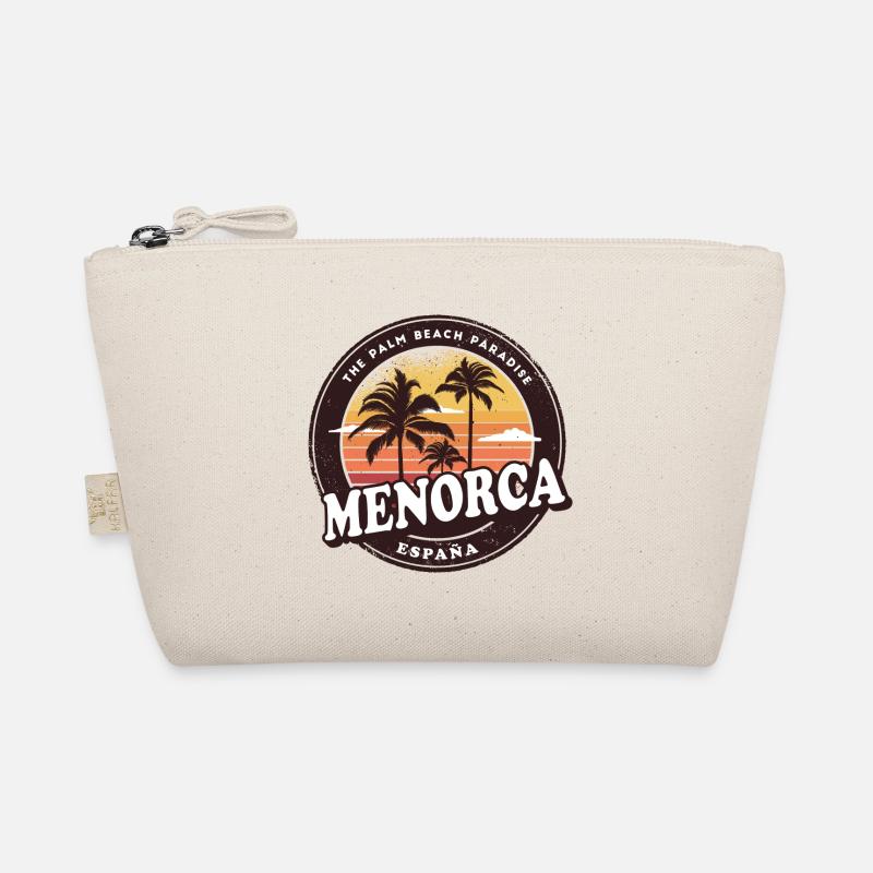 Minorque Espagne Vintage Beach Design Trousse biologique