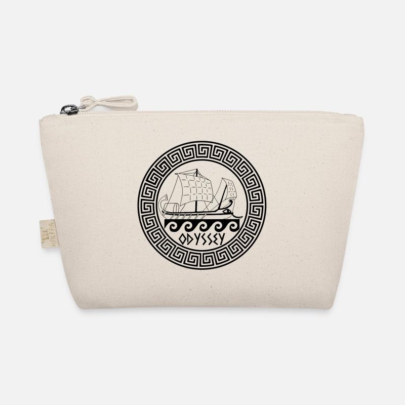 Symbole d'un bateau grec noir Trousse biologique