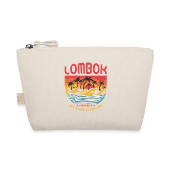 Lombok Indonesia Beach Design - Organic Pouch - nature - Front