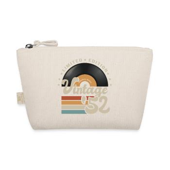 vintage Vinyl 1952 birthday gift idea 70 years - Organic Pouch - nature - Front