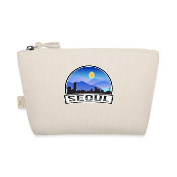 Seoul South Korea Skyline Vintage Sunset Travel So - Organic Pouch - nature - Front