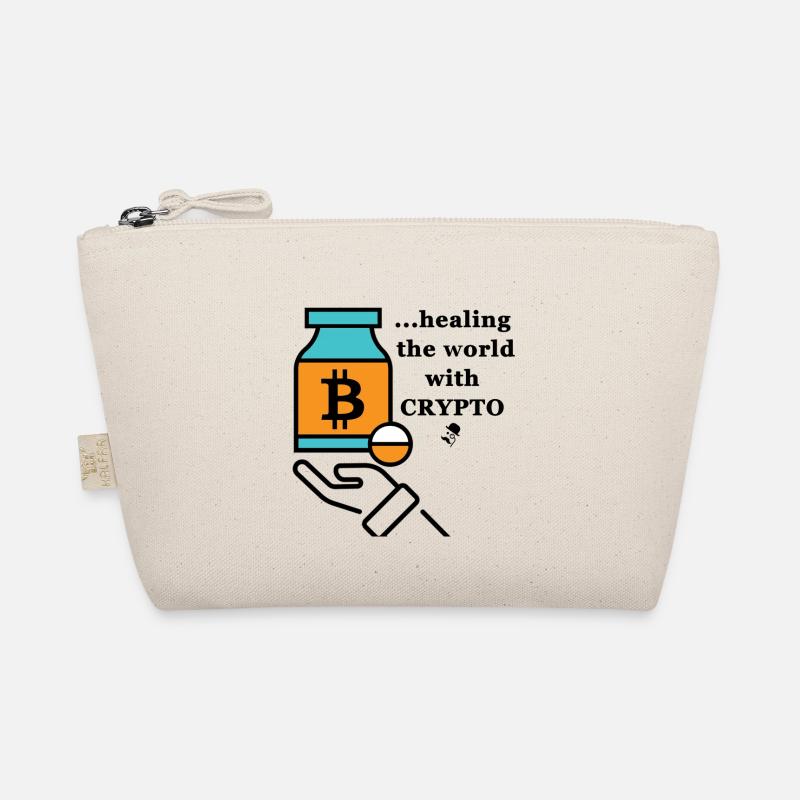 Bitcoin Icon Meme Bio-Täschchen