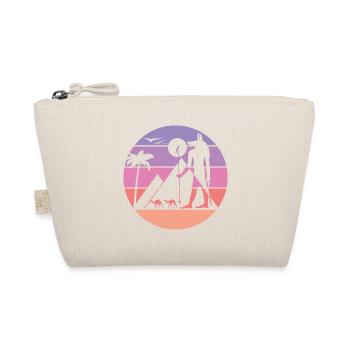 Mythische Silhouette - Anubis - Bio-Täschchen - Natur - Vorne