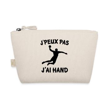 J'peux pas j'ai hand t-shirt pour handball - Trousse biologique - nature - Devant