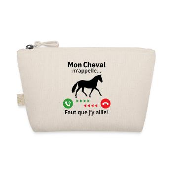 Mon cheval m'appelle faut quẹ j'y aille - Trousse biologique - nature - Devant