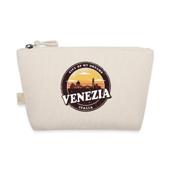 Venice Vintage Skyline Design - Organic Pouch - nature - Front