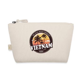 Vietnam Vintage Beach Design / Geschenkidee - Bio-Täschchen - Natur - Vorne