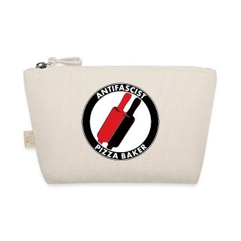 antifascist pizza baker - Bio-Täschchen - Natur - Vorne