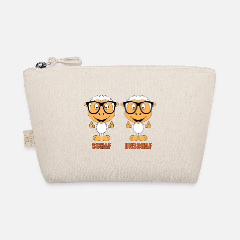 SCHAF - UNSCHAF - BRILLE - SEHTEST - OPTIKER - FUN Bio-Täschchen
