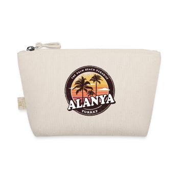 Alanya Turkey Vintage Beach Design / Gift Idea - Organic Pouch - nature - Front