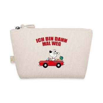 ICH BIN DANN MAL WEG - HUND - AUTO - REISE - TIER - Bio-Täschchen - Natur - Vorne