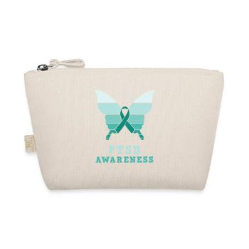Papillon Ptsd Sensibilisation Ruban sarcelle - Trousse biologique - nature - Devant