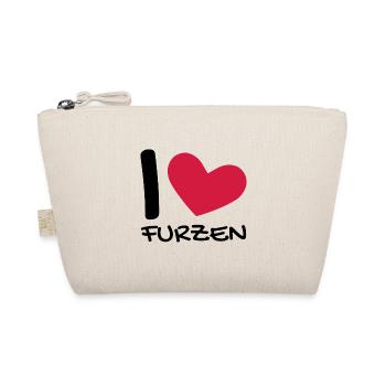 Ich liebe Furzen - Bio-Täschchen - Natur - Vorne