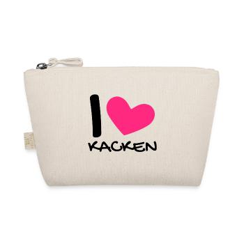 Ich liebe Kacken - Bio-Täschchen - Natur - Vorne