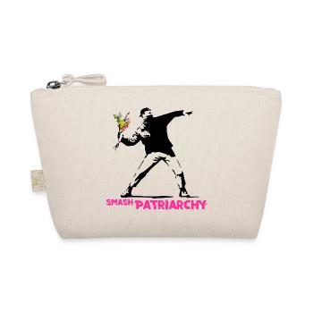 Street Art Graffiti - Smash Patriarchy - Bio-Täschchen - Natur - Vorne