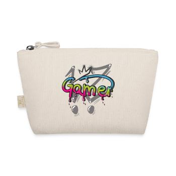 Graffiti Gamer Zocker Gaming - Organic Pouch - nature - Front