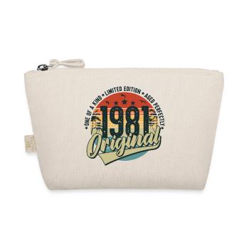 Original 1981 Vintage Vintage Birthday - Organic Pouch - nature - Front