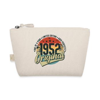 Original 1952 Jahrgang Vintage Geburtstag - Bio-Täschchen - Natur - Vorne