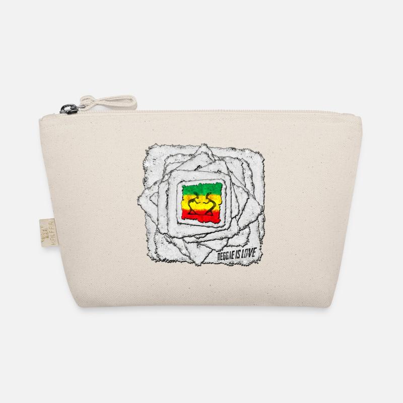 Reggae Love Schattenmotiv - Bio-Täschchen - Natur