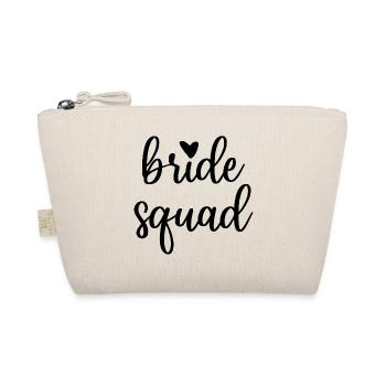 Bride Squad mit Herz JGA Junggesellin - Bio-Täschchen - Natur - Vorne
