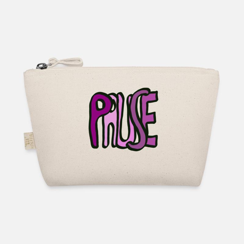 Lettering Pause Organic Pouch
