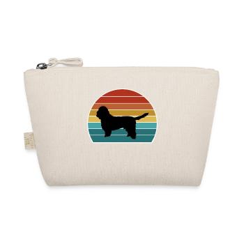 Basset Griffon Vendeen Petit Dog Silhouette Vintag - Organic Pouch - nature - Front