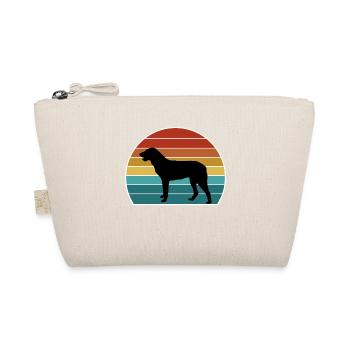 Cao De Castro Laboreiro Hund Silhouette Vintage Sonne - Bio-Täschchen - Natur - Vorne