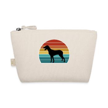 Greek Harehound Dog Silhouette Vintage Sunset for - Organic Pouch - nature - Front