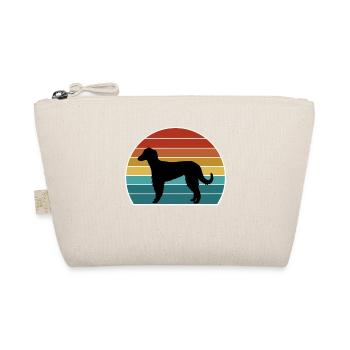 Taigan Dog Silhouette Vintage Sunset for Dog Lover - Organic Pouch - nature - Front
