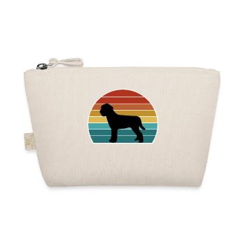 Lagotto Romagnolo Dog Silhouette Vintage Sunset fo - Organic Pouch - nature - Front