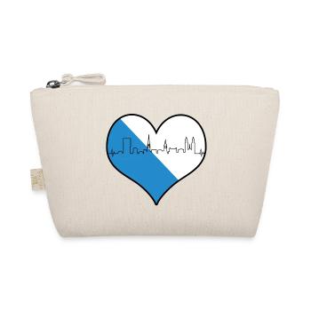 i love Zurich Züri Love Heart Switzerland Gift - Organic Pouch - nature - Front