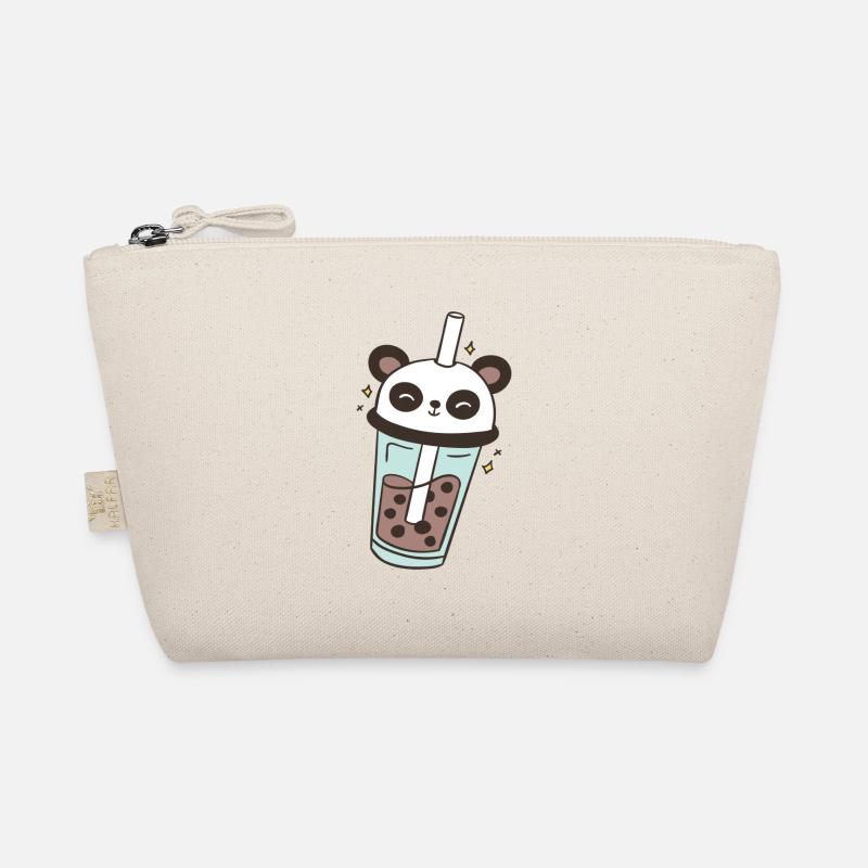 Panda Bubble Tea Panda Bear Bubbletea Organic Pouch