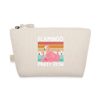 Flamingo Geburtstag Flamingo Party Crew - Bio-Täschchen - Natur - Vorne