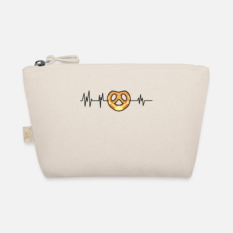 EKG Brezel Herzfrequenz Brezel Liebhaber Bio-Täschchen